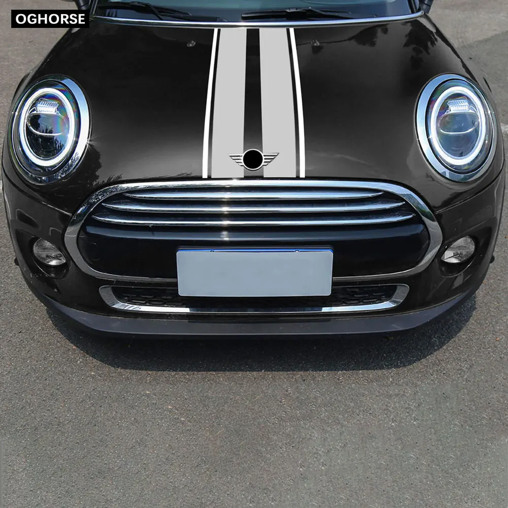 Автомобильный капот крышка двигателя виниловая наклейка полосатые наклейки для