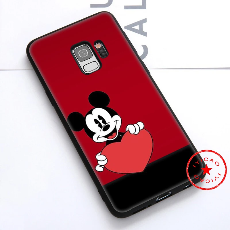 IYICAO Mickey Minnie Mouse Soft Case for Samsung Galaxy S10e S10 S9 S8 Note 8 9 10 Plus S6 S7 Edge TPU |
