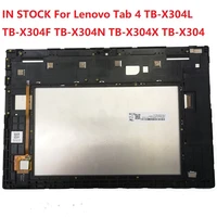 10 1 lcd for lenovo tab 4 tb x304l tb x304f tb x304n tb x304x tb x304 lcd display touch screen digitizer assembly with frame