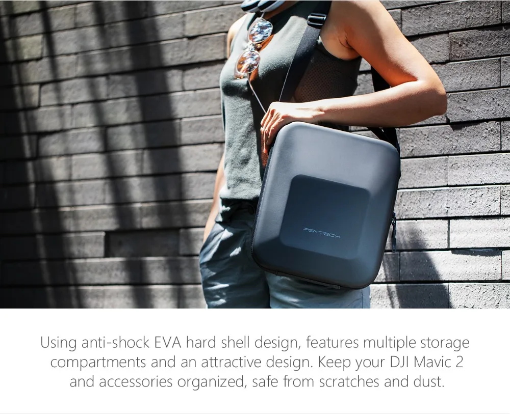 PGYTECH Safety Carrying Case for Mavic 2 Pro Zoom Waterproof Drone Bag Shoulder Bag Handbag Portable Case Box For DJI Mavic 2