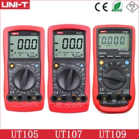 uni t ut105 ut107 ut109 handheld automotive multipurpose meters input protectionac dc diode test manual range multimeters