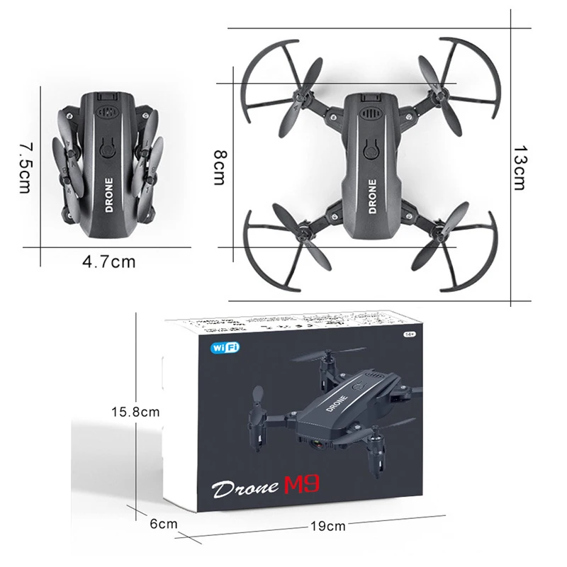 

RC Mini HD Camera Drone 4K 1080P WiFi Air Pressure Altitude Hold Foldable Quadcopter Remote Control Helicopter Toys Gifts