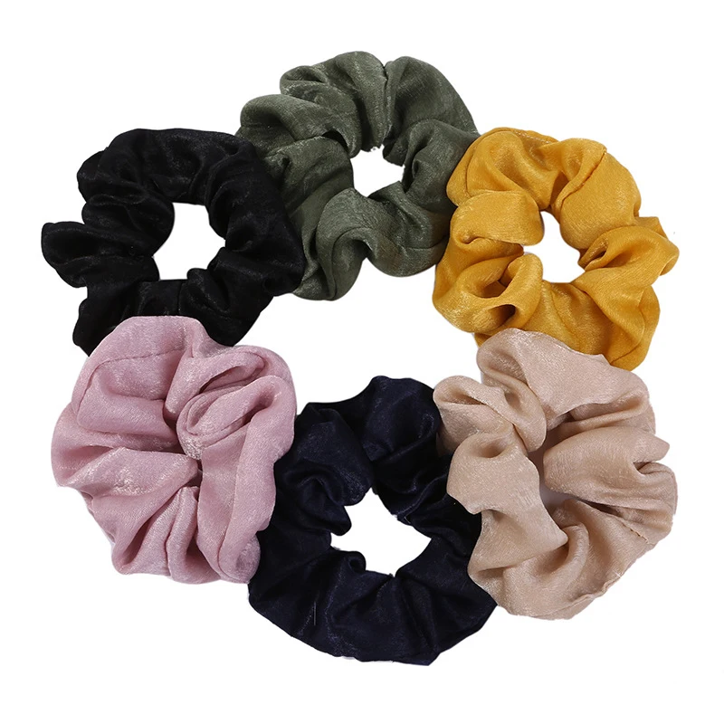 Женские бархатные резинки для хвоста обручи волос в полоску Эластичные