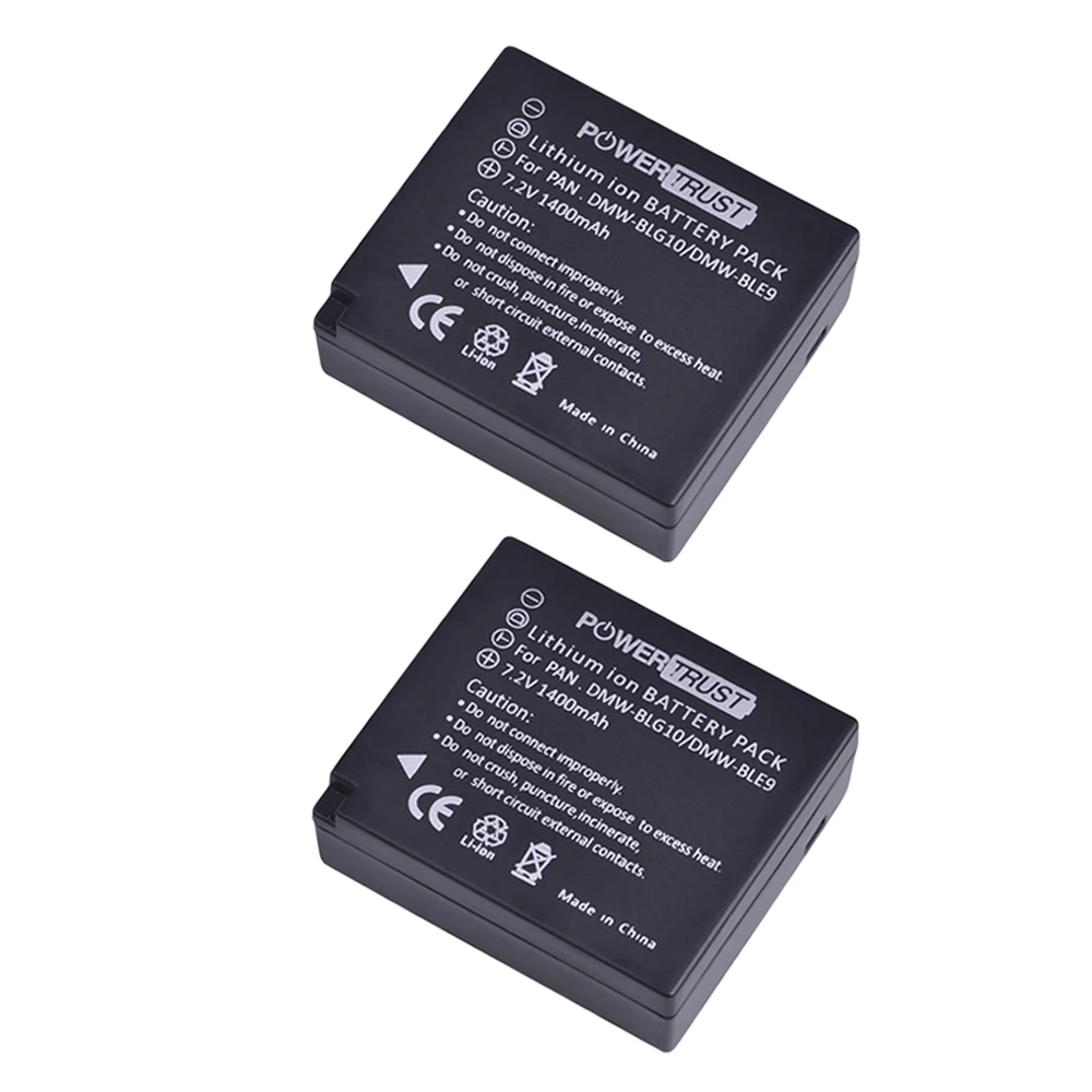 Комплект из 2 предметов DMW-BLG10 BLG10 DMW-BLE9 DMW-BLE9E BP-DC15 батарея+ светодиодный двойной USB Зарядное устройство для цифрового фотоаппарата Panasonic LUMIX GF5 GF6 GX7 LX100 GX80 GX85