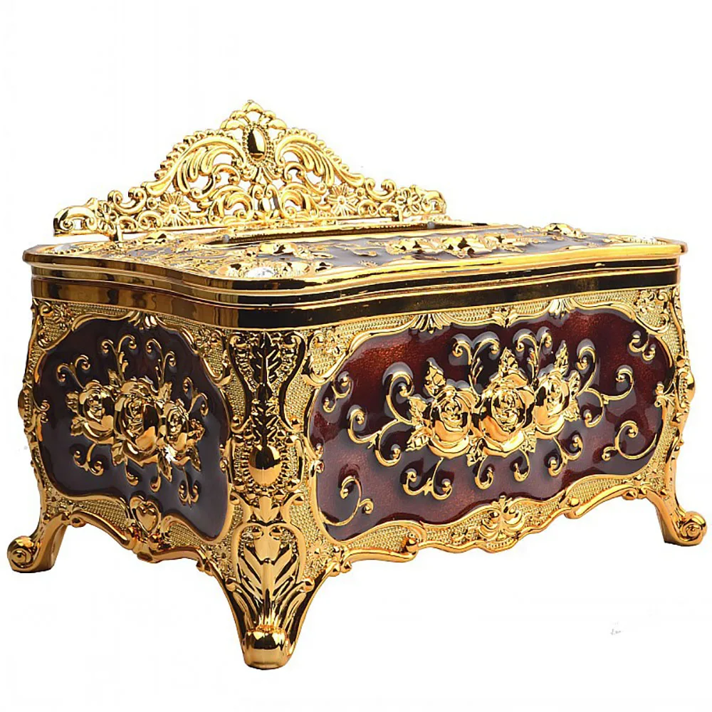 Европейская стильная тканевая коробка роскошный акриловый Органайзер для