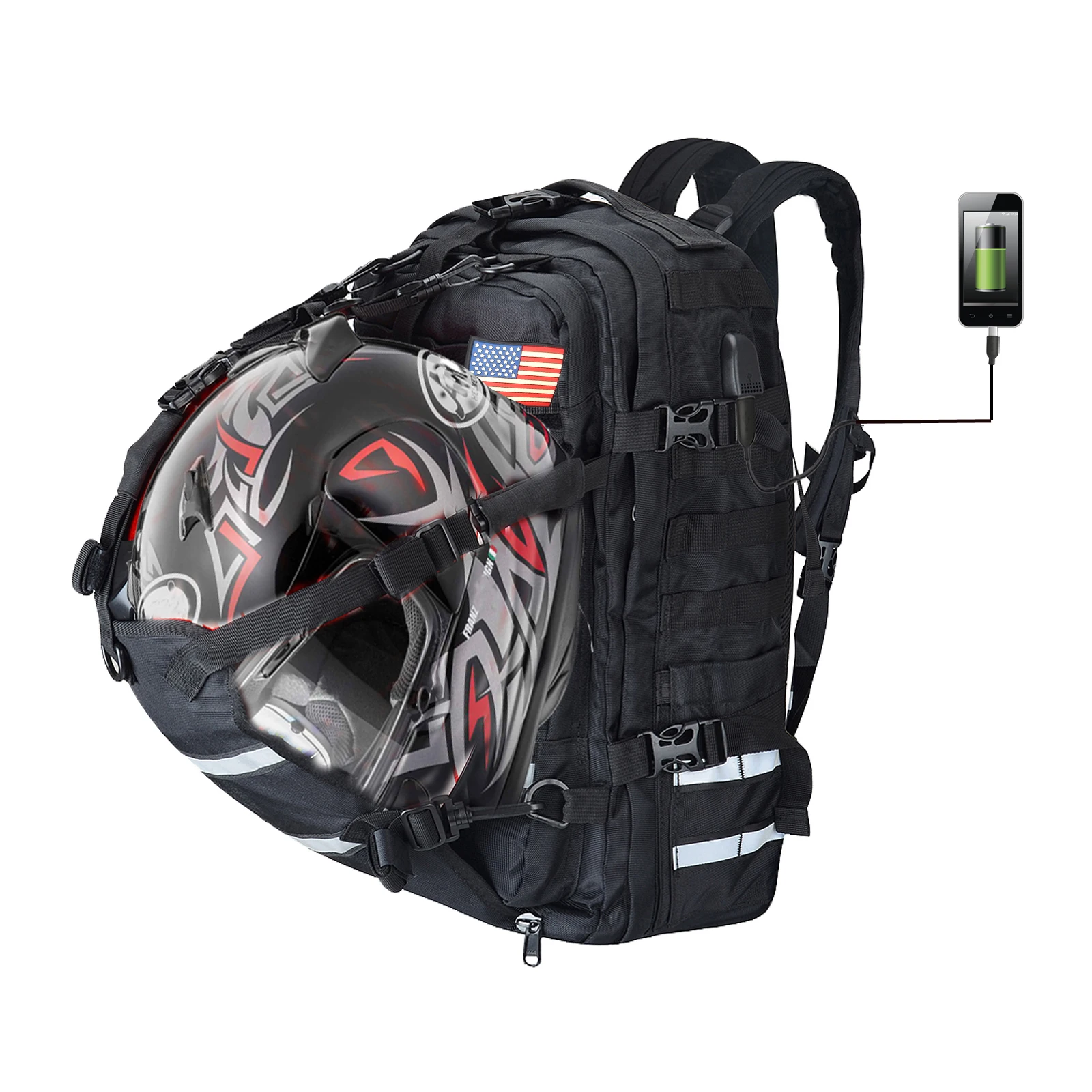 Waterproof Motorcycle sissybar Bag Handbag Backpack Motorcycle Tail Bags Travel Bag Motorbike Sport Luggage Rear Seat Rider Bag