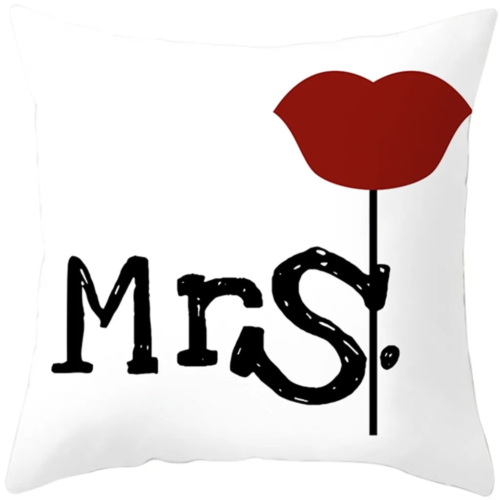 День Святого Валентина Наволочка на подарок нордическая любовь характер узор