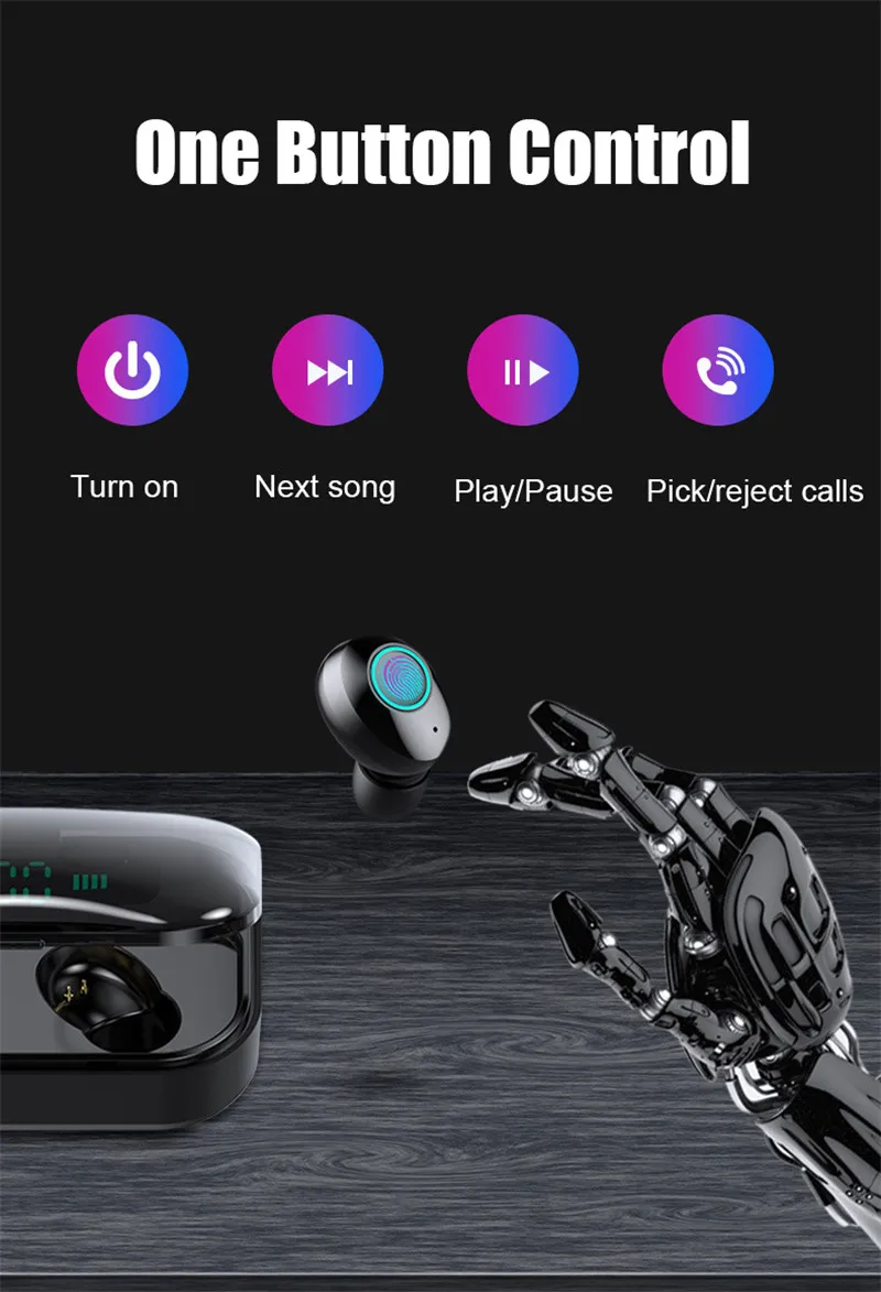 M7 TWS Bluetooth 5,0 наушники стерео беспроводные наушники HiFi Звук Спорт Air Dots Pro Handsfree игровая гарнитура для Xiaomi Redmi