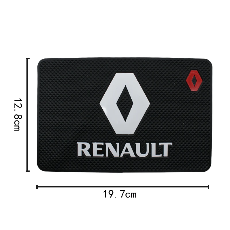 

1pcs Car Logo Anti Slip Mat Phone Holder Non-Slip Mat non slip Pad For Renault Megane 2 3 Duster Logan Clio Laguna 2 Captur Car