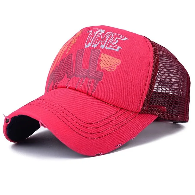FJHERLMOS Корейская летняя парная сетчатая Кепка с рисунком для мужчин и женщин