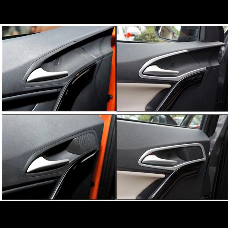 

ABS Chrome For MG GS 2015 2016 2017 accessories car styling Car inner door Bowl protector frame Cover Trim