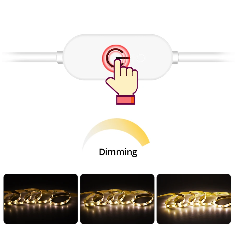 Светодиодный светильник для зеркала макияжа лампа туалетного столика