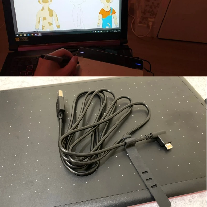 USB-кабель питания для цифрового планшета рисования Wacom CTL4100 6100 CTL471 203B |