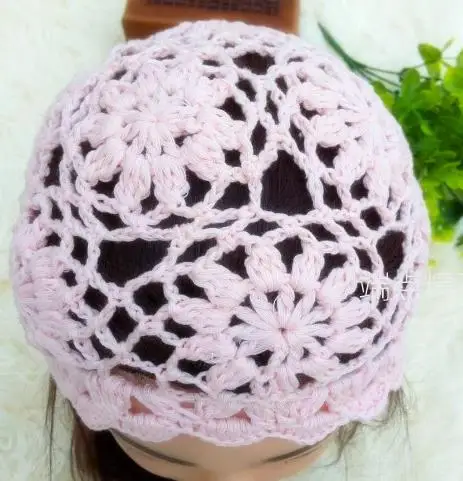 

Sell Hand Knitting Summer Autumn Beret Hat Crochet Hollow Out Hat For Ladies Eco-friendly European Style Beret Hat Free Size