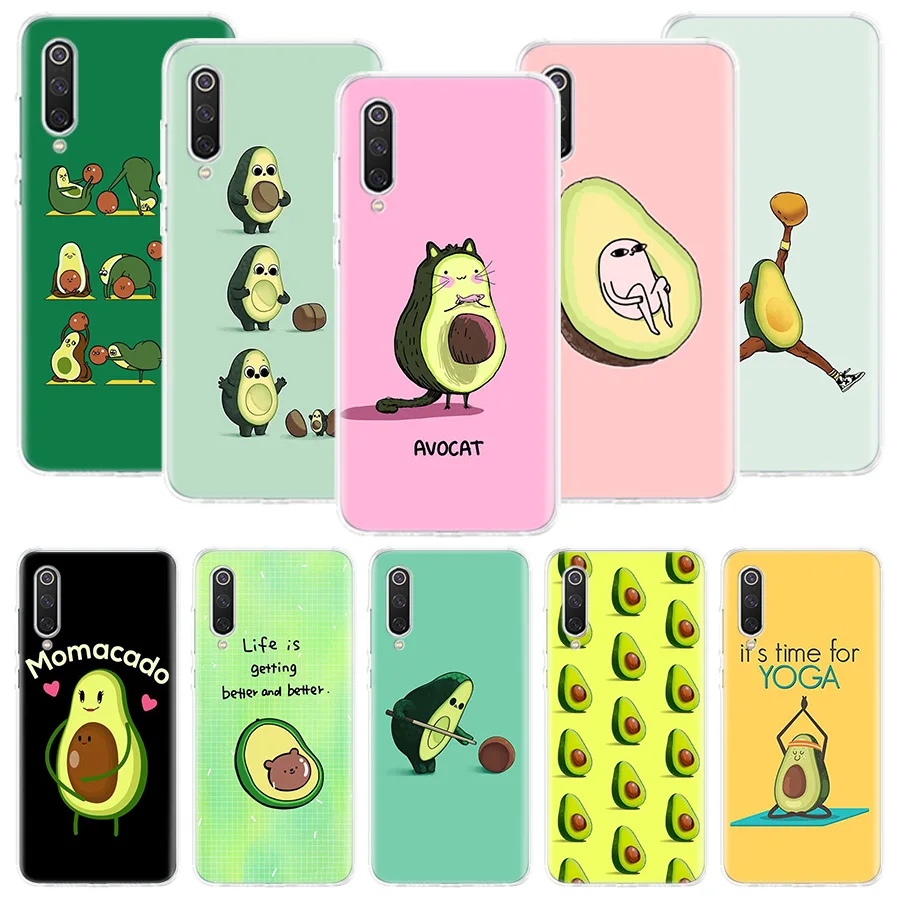 

Cartoon Fruit Avocado Phone Case For Xiaomi Redmi Note 10 9 8 11 Pro 11T 11S 10S 9S 9A 9C 9T 8T 8A 7 7A 5 Art Pattern Cover