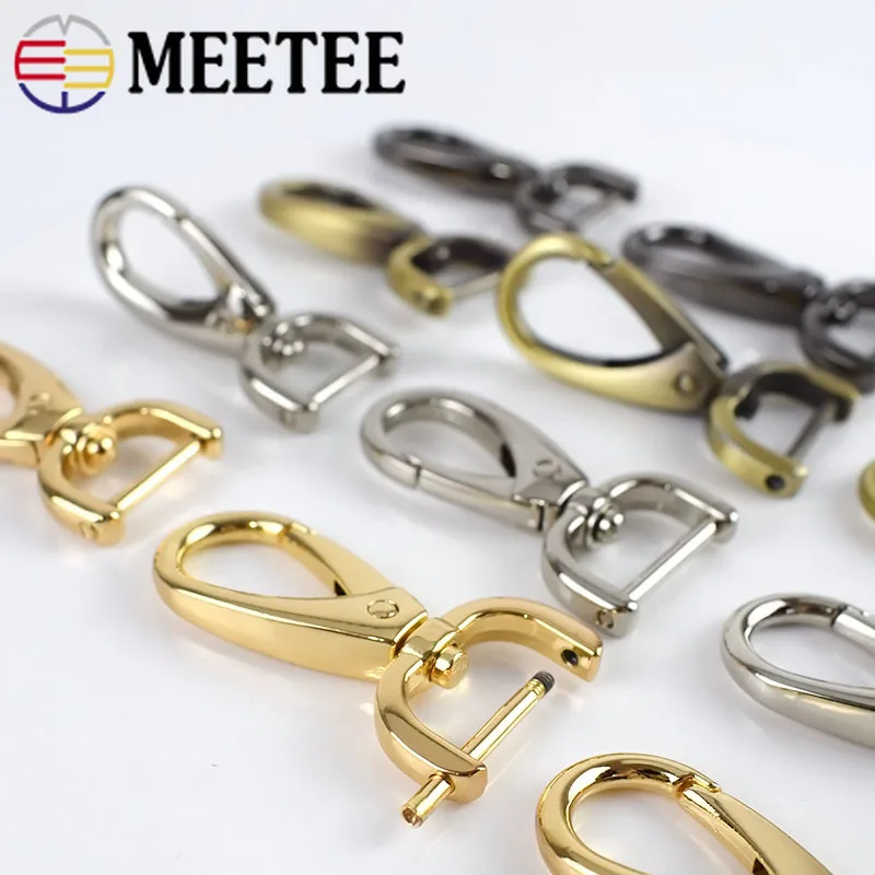 Meetee 10 шт 13 38 мм металлический Чемодан сумка для собак застежки пряжки сумки цепи