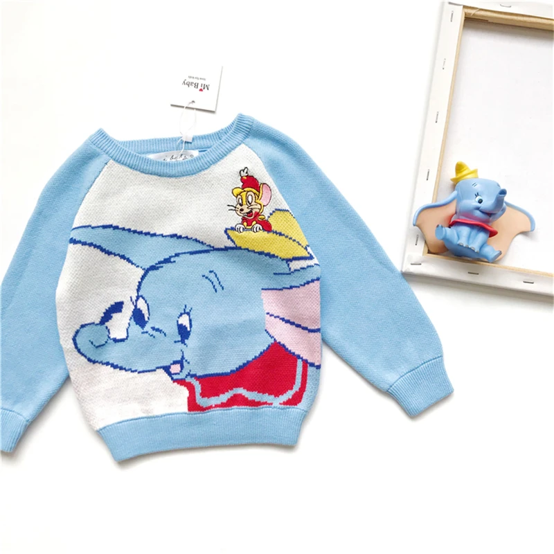 2019 Детские свитера с героями мультфильмов модный бренд вязаные изображением