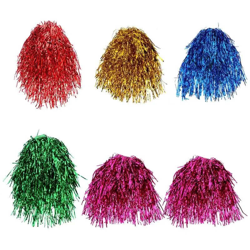 

6pcs Tinsel Wigs Durable Shiny Costume Accessories for Parties Women Girls