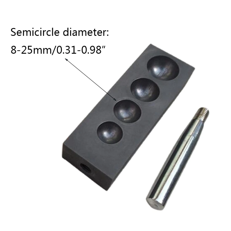 

Professional Pure Graphite Ingot Casting Mold Mould Crucible for Gold Silver Melting Casting Refining Jewelry Making