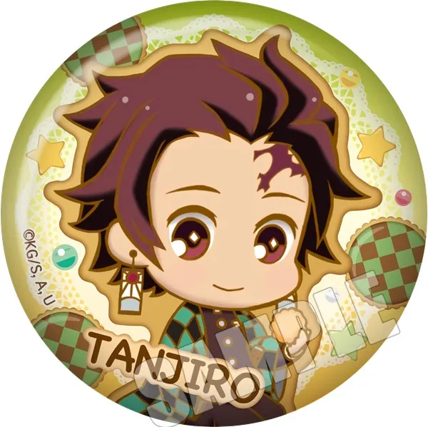 Аниме Demon Slayer: Kimetsu no Yaiba Tanjirou Kamado Nezuko мультфильм значок КНОПКА брошь булавки
