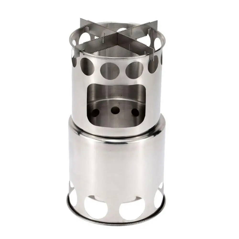 Портативный Нержавеющая сталь Открытый Кемпинг Пеший Туризм Пикник барбекю