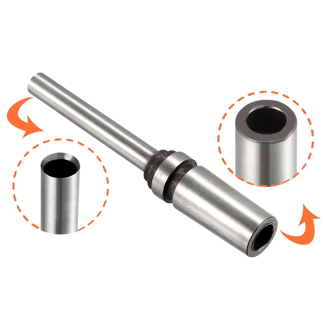 

uxcell Hollow Paper Drill Bit 6mmx75mm for Taper Shank Punch Punching Machine