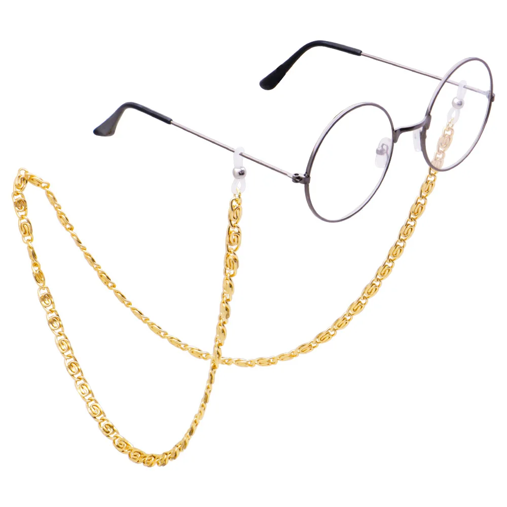 

NEW Hip Hop Eyeglass Chain Holders Around Neck Metal Chain Sunglasses Chain Strap Eyewear Cord Holder Eyewear Accessory