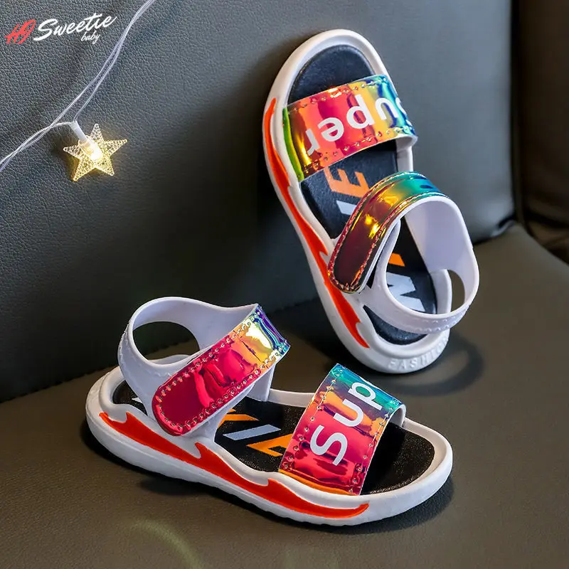 

Summer Baby Sandals Glitter Colorful Baby Boy Sandals Soft Sole Anti-slip Boys Girls Sandals Toddler Baby Shoes Beach