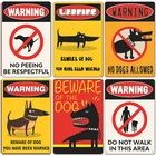 Предупреждение ная собака, винтажные металлические жестяные знаки, плакат, Остерегайтесь собаки, Оловянная тарелка, картина для бара, семьи, здесь я смотрю тарелку, украшение для собак