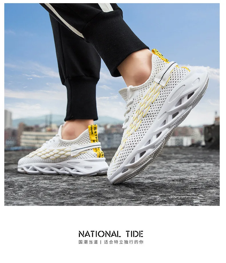 Дышащая Спортивная обувь для ходьбы flyknit; модные мужские кроссовки; Уличная обувь без шнуровки; Качественная спортивная обувь для студентов; Мужская обувь; DY66