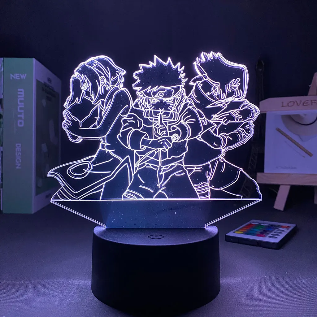 

Narutoed Anime Lamp Anime Decoration Manga itachi Valentines Day Gift Night Light For Children 3D Lamp Nightlight
