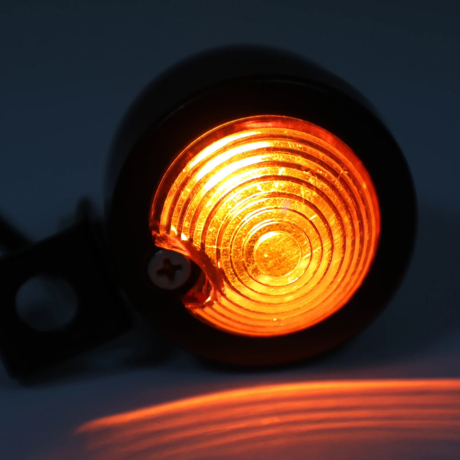 

Artudatech 12V Universal Black Mini Turn Signal Light Vintage Motorcycle Bullet Bulb For Honda For Kawasaki For Yamaha Motor