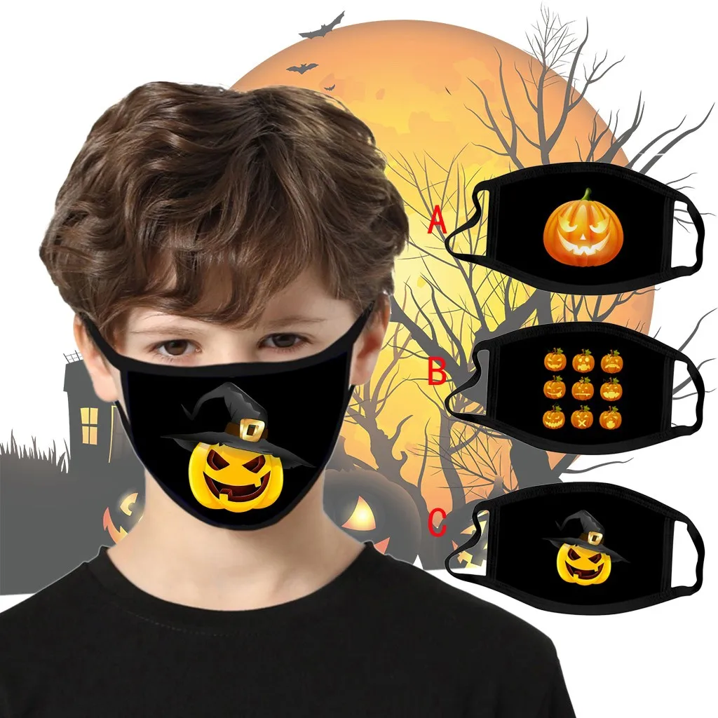 Детская маска для лица на Хэллоуин страшная тыква игра открытом воздухе
