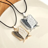 secret boys unisex attack giant necklace wings of freedom pendant necklace mens fashion accessories