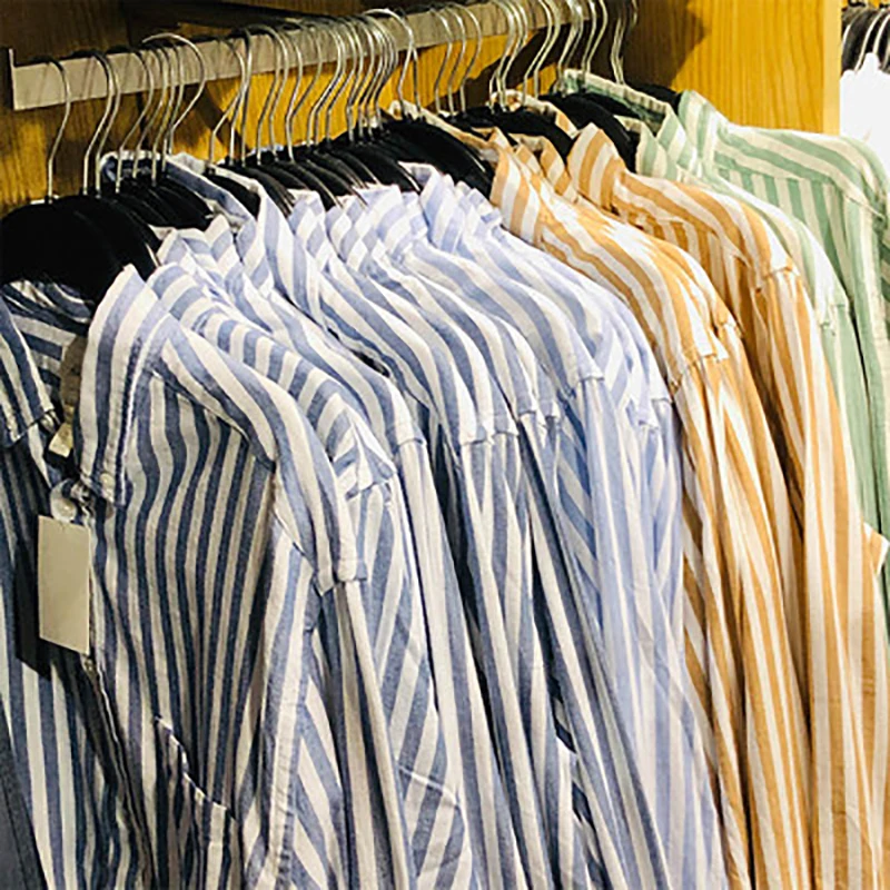 H & M женская рубашка 2019 весна и осень Новая повседневная модная полосатая