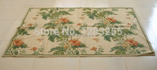 

HAND-MADE FLORAL EDGE FOR LARGE NEEDLE POINT CARPET VARIOUS FLOWER DECORATIVE NEEDLEPOINT WOVEN SOFA FLOOR USE LUXURY