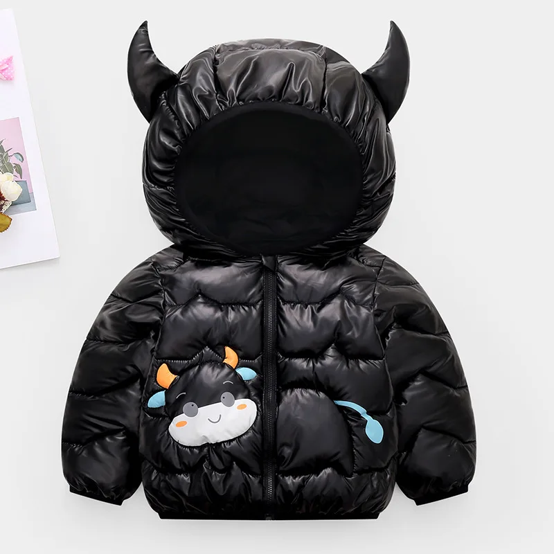 Детская зимняя пуховая верхняя одежда для девочек куртки мальчиков Детские