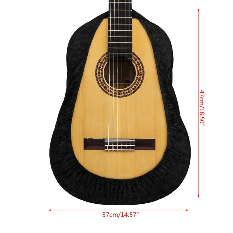 

Velvet Dust Cover Protector for Acoustic Classical Cross-cut Cutaway Guitar