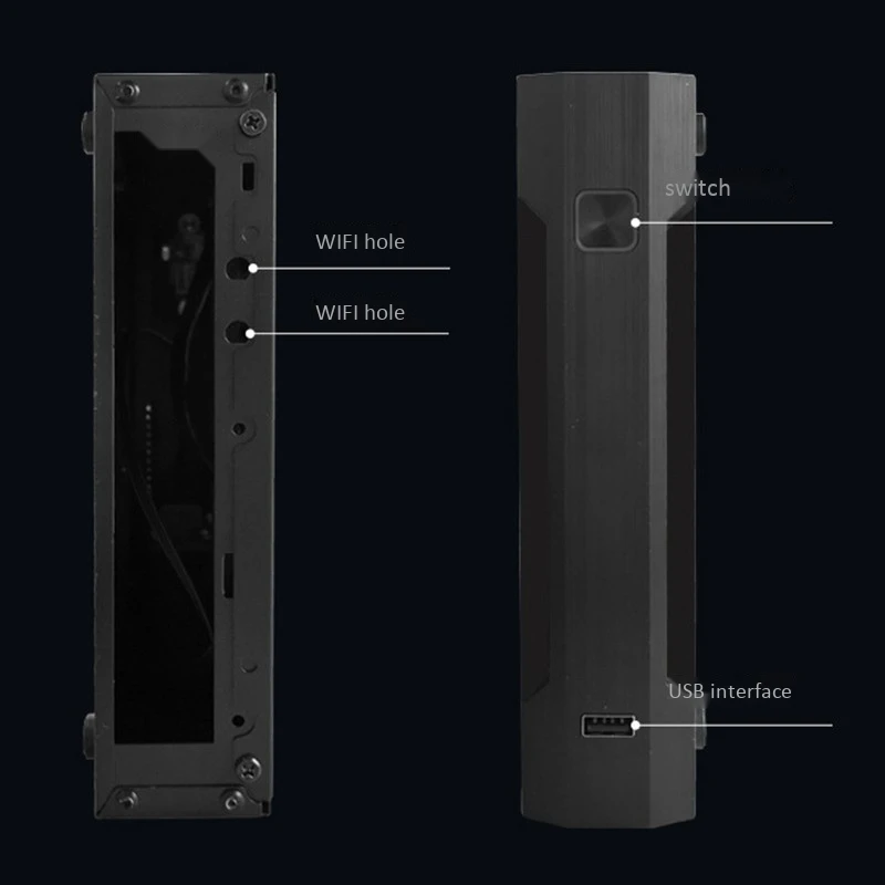 Тонкий Itx мини Чехол HTPC для домашнего кинотеатра горизонтальный корпус SECC PC
