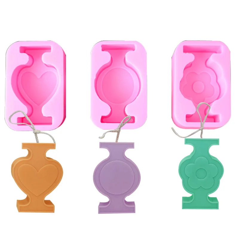 

Geometric Love Flower Scented Candle Silicone Mold DIY Handmade Decoration INS Wind Home Decoration