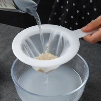 kitchen ultra fine mesh strainer 100200400 mesh nylon mesh filter spoon for suitable soy milk coffee milk yogurt cake tool