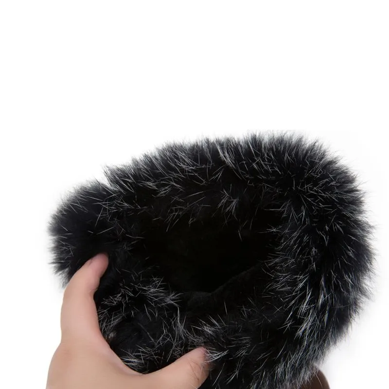 Зимние ботинки женские нескользящие с круглым носком плоская подошва средняя