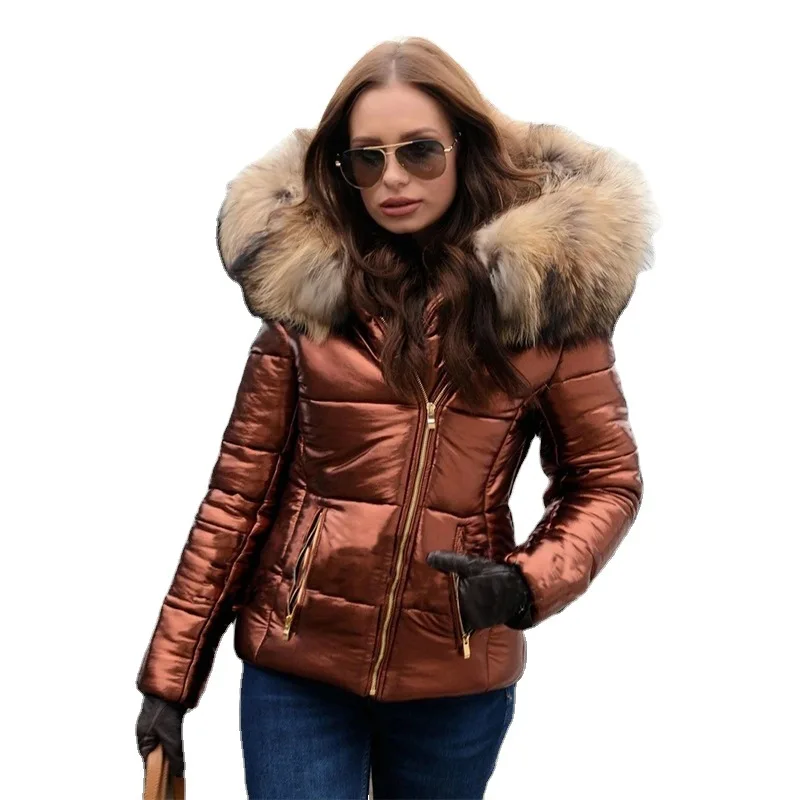 

2020 popular autumn and winter new European and American women's cotton padded jacket