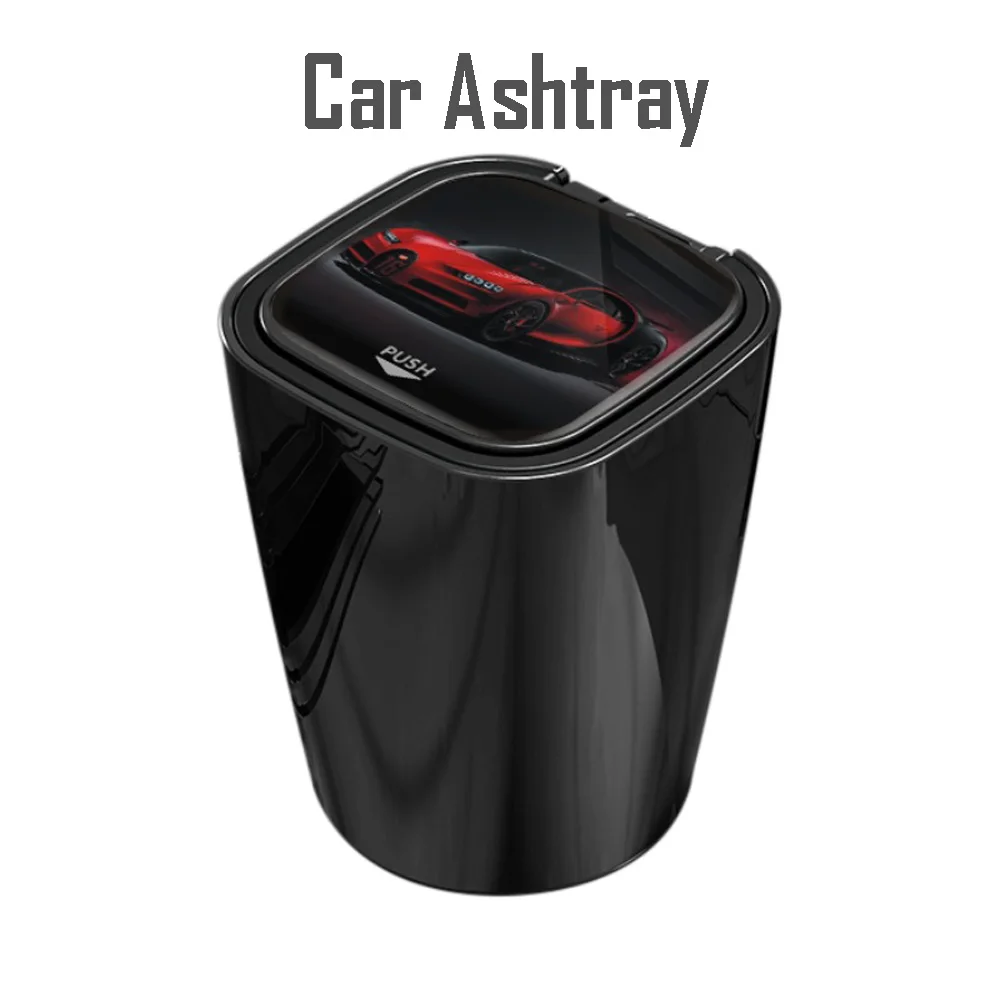 

Car LED Ashtray Vehicle Smoke Ashtray Cigarette Ashtray Container Smoking Ashtray Bottle Cup Holder Storage for Auto Universal