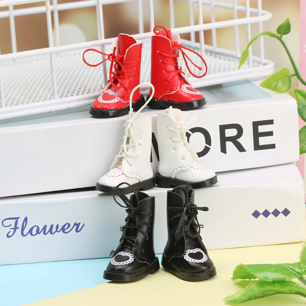 Мини сапоги ручной работы из искусственной кожи 1 пара с ремешком в форме сердца