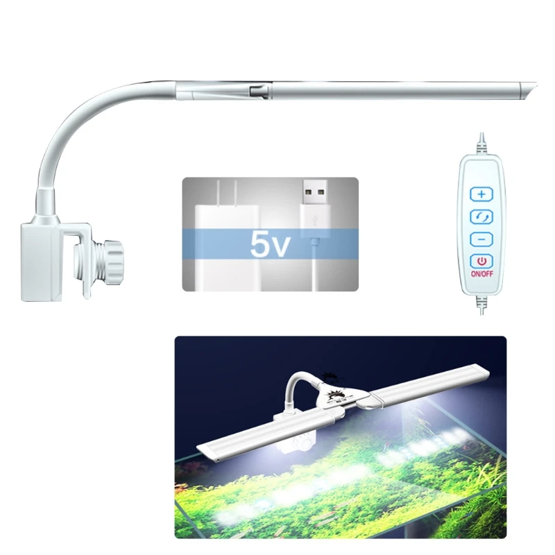 100V 240V Регулируемый садок для рыбы с четырьмя аппаратура вдоль рампы светодиодный