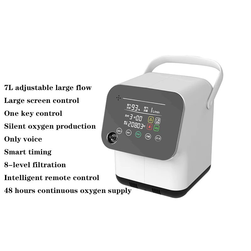 Бытовой кислородный генератор 220 В очиститель воздуха портативный регулируемый