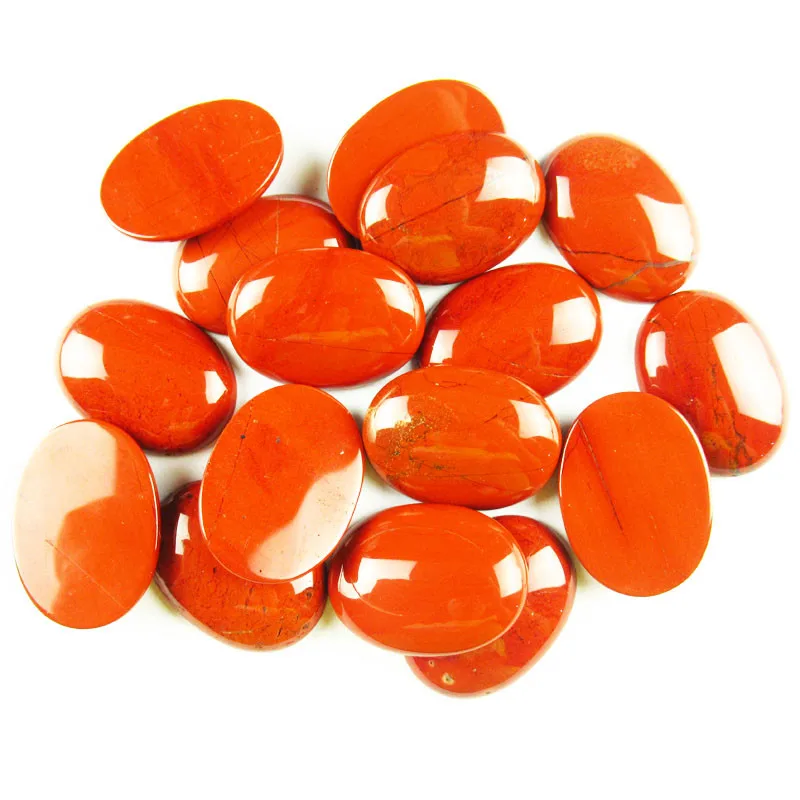 

6Pcs 30x20mm 41.9g 100% Natural Red Jaspers Oval Cab Cabochon