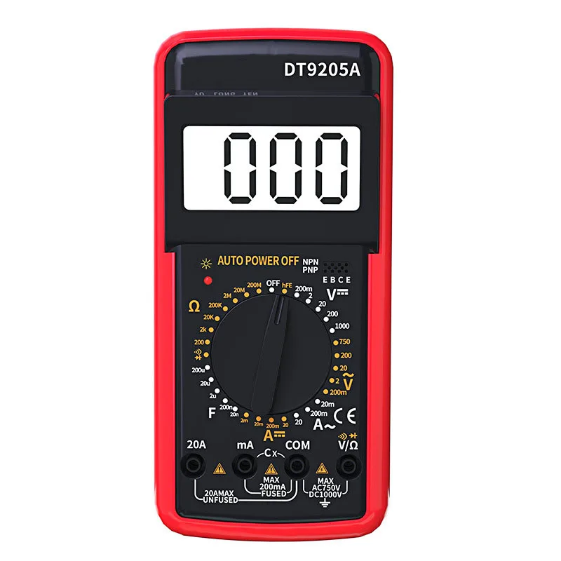 Мультиметр побликам DT9205A Ручной Электронный цифровой дисплей Универсальный
