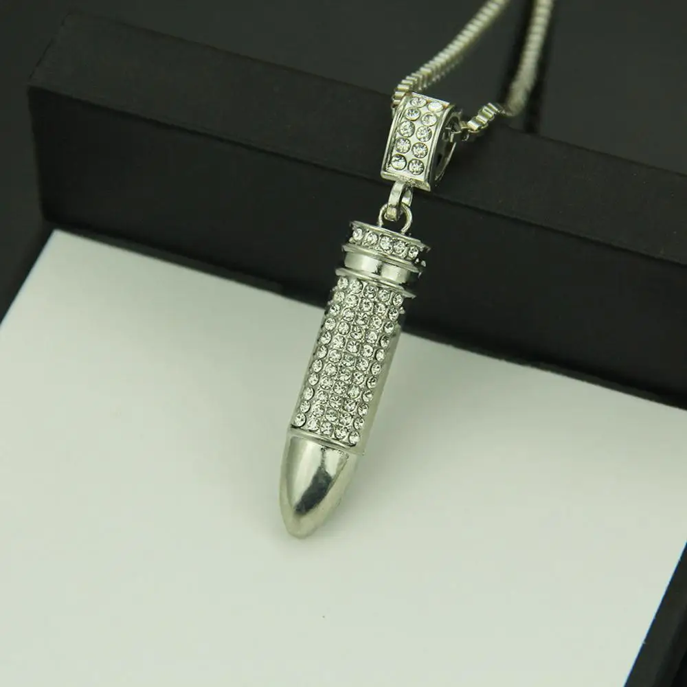 Новая мода в стиле хип-хоп с украшением виде кристаллов инкрустированные пуля